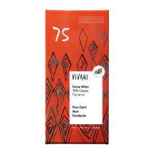 Schokolade Feine Bitter 75% Cacao mit Kokosblütenzucker à 80g